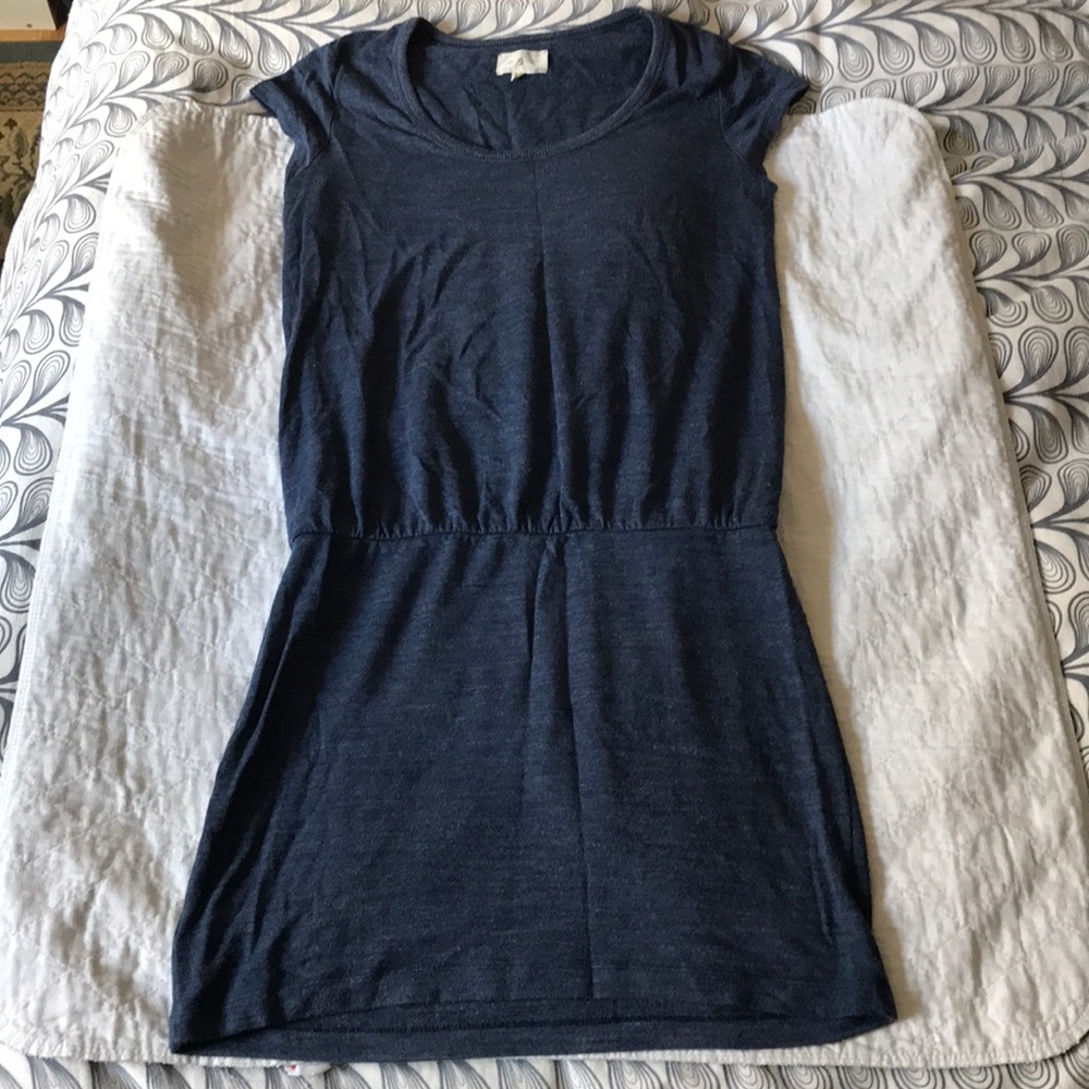 Lou & Grey Blue Drop Waist Jersey Dress Size S